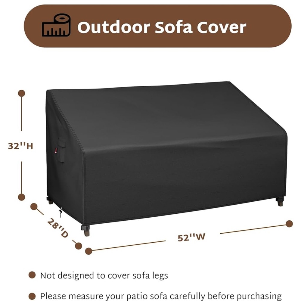 2 outdoor furniture covers